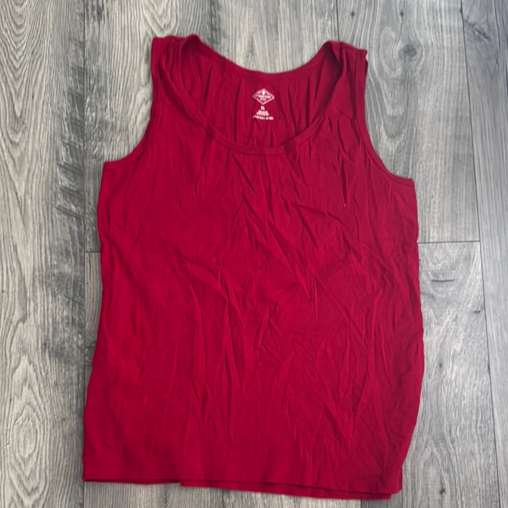 St. John's Bay Vibrant Red Tank Top